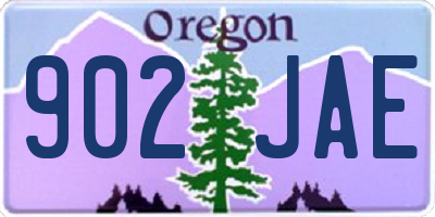 OR license plate 902JAE