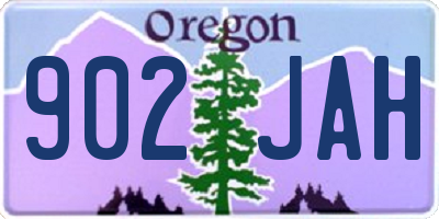 OR license plate 902JAH