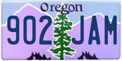 OR license plate 902JAM
