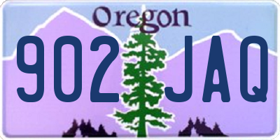 OR license plate 902JAQ