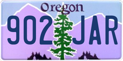 OR license plate 902JAR