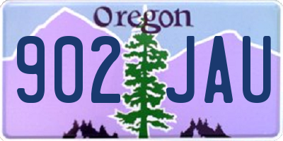 OR license plate 902JAU