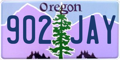 OR license plate 902JAY
