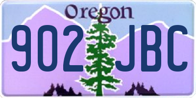 OR license plate 902JBC