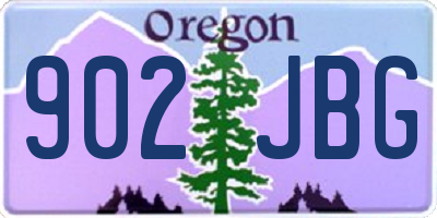OR license plate 902JBG