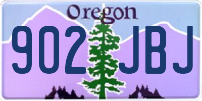 OR license plate 902JBJ