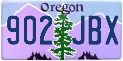 OR license plate 902JBX