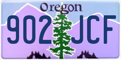 OR license plate 902JCF