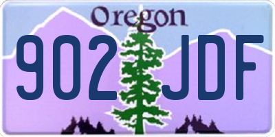 OR license plate 902JDF