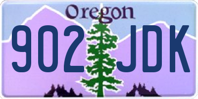 OR license plate 902JDK