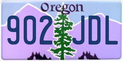 OR license plate 902JDL
