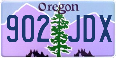OR license plate 902JDX