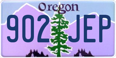 OR license plate 902JEP