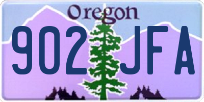 OR license plate 902JFA