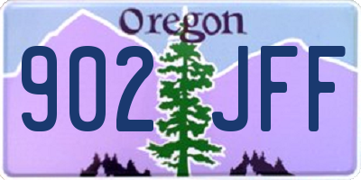 OR license plate 902JFF