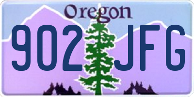 OR license plate 902JFG