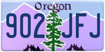 OR license plate 902JFJ