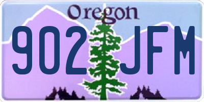 OR license plate 902JFM