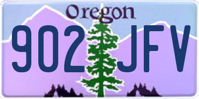OR license plate 902JFV