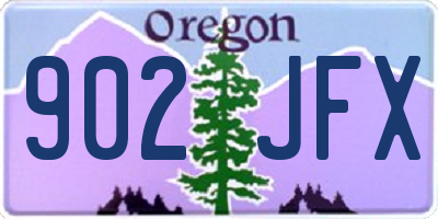 OR license plate 902JFX