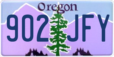 OR license plate 902JFY