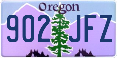 OR license plate 902JFZ