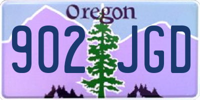 OR license plate 902JGD