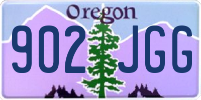 OR license plate 902JGG