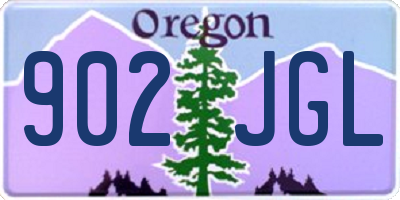 OR license plate 902JGL