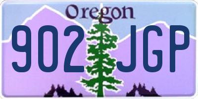 OR license plate 902JGP