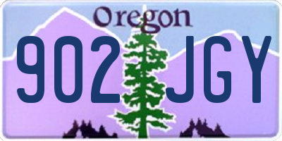 OR license plate 902JGY