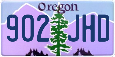 OR license plate 902JHD