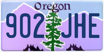OR license plate 902JHE