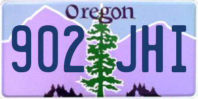 OR license plate 902JHI