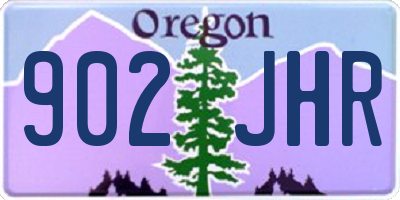 OR license plate 902JHR