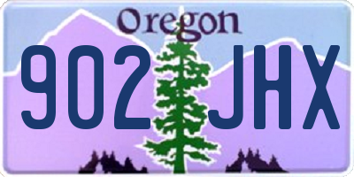 OR license plate 902JHX