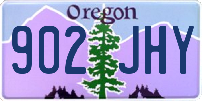 OR license plate 902JHY