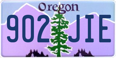 OR license plate 902JIE