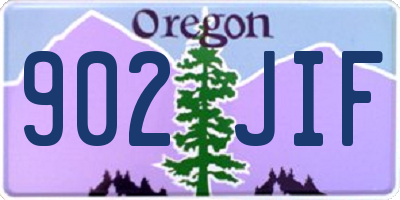 OR license plate 902JIF
