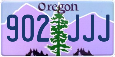 OR license plate 902JJJ