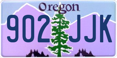OR license plate 902JJK