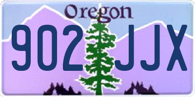 OR license plate 902JJX