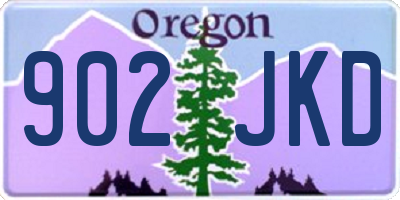 OR license plate 902JKD