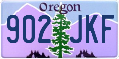 OR license plate 902JKF