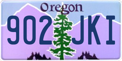 OR license plate 902JKI
