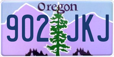 OR license plate 902JKJ