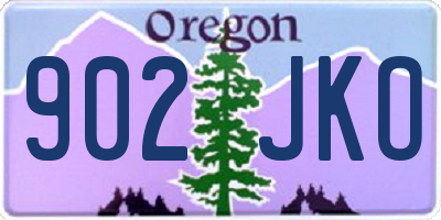 OR license plate 902JKO