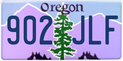 OR license plate 902JLF