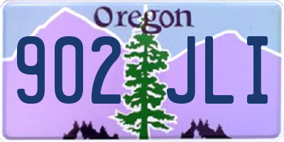 OR license plate 902JLI