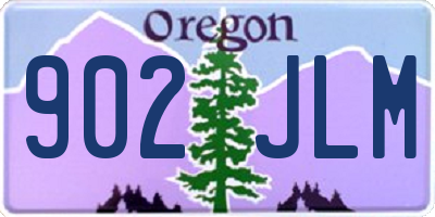 OR license plate 902JLM